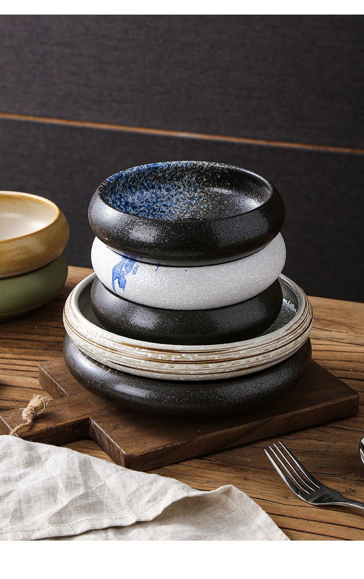 Retro Japanese Style Ceramic Bowl Creative Personality Household Rice Bowl Restaurant Special Snack Bowl Dessert Salad Bowl - FATAONRetro Japanese Style Ceramic Bowl Creative Personality Household Rice Bowl Restaurant Special Snack Bowl Dessert Salad BowlSolutions MaisonFATAON