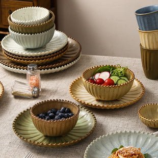 Retro Japanese Style Ceramic Bowl Creative Personality Household Rice Bowl Restaurant Special Snack Bowl Dessert Salad Bowl - FATAONRetro Japanese Style Ceramic Bowl Creative Personality Household Rice Bowl Restaurant Special Snack Bowl Dessert Salad BowlSolutions MaisonFATAON