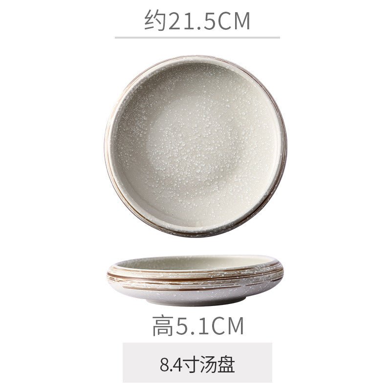 Retro Japanese Style Ceramic Bowl Creative Personality Household Rice Bowl Restaurant Special Snack Bowl Dessert Salad Bowl - FATAONRetro Japanese Style Ceramic Bowl Creative Personality Household Rice Bowl Restaurant Special Snack Bowl Dessert Salad BowlSolutions MaisonFATAON