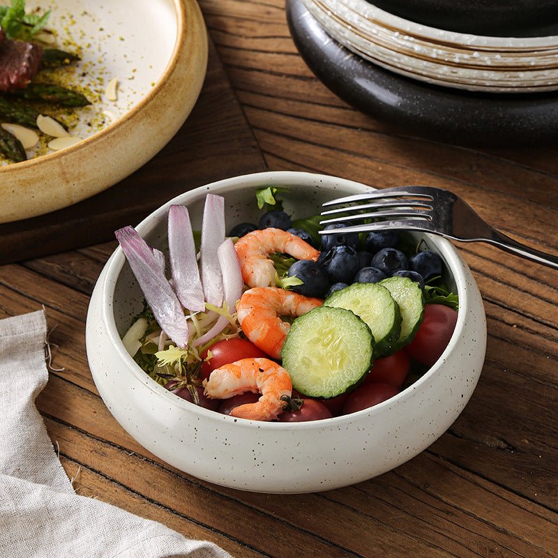 Retro Japanese Style Ceramic Bowl Creative Personality Household Rice Bowl Restaurant Special Snack Bowl Dessert Salad Bowl - FATAONRetro Japanese Style Ceramic Bowl Creative Personality Household Rice Bowl Restaurant Special Snack Bowl Dessert Salad BowlSolutions MaisonFATAON