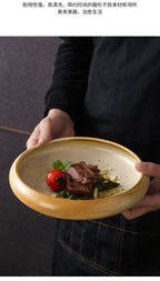 Retro Japanese Style Ceramic Bowl Creative Personality Household Rice Bowl Restaurant Special Snack Bowl Dessert Salad Bowl - FATAONRetro Japanese Style Ceramic Bowl Creative Personality Household Rice Bowl Restaurant Special Snack Bowl Dessert Salad BowlSolutions MaisonFATAON