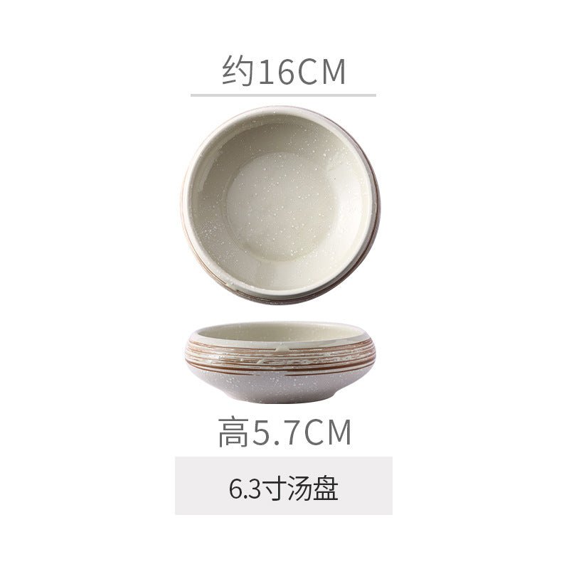 Retro Japanese Style Ceramic Bowl Creative Personality Household Rice Bowl Restaurant Special Snack Bowl Dessert Salad Bowl - FATAONRetro Japanese Style Ceramic Bowl Creative Personality Household Rice Bowl Restaurant Special Snack Bowl Dessert Salad BowlSolutions MaisonFATAON