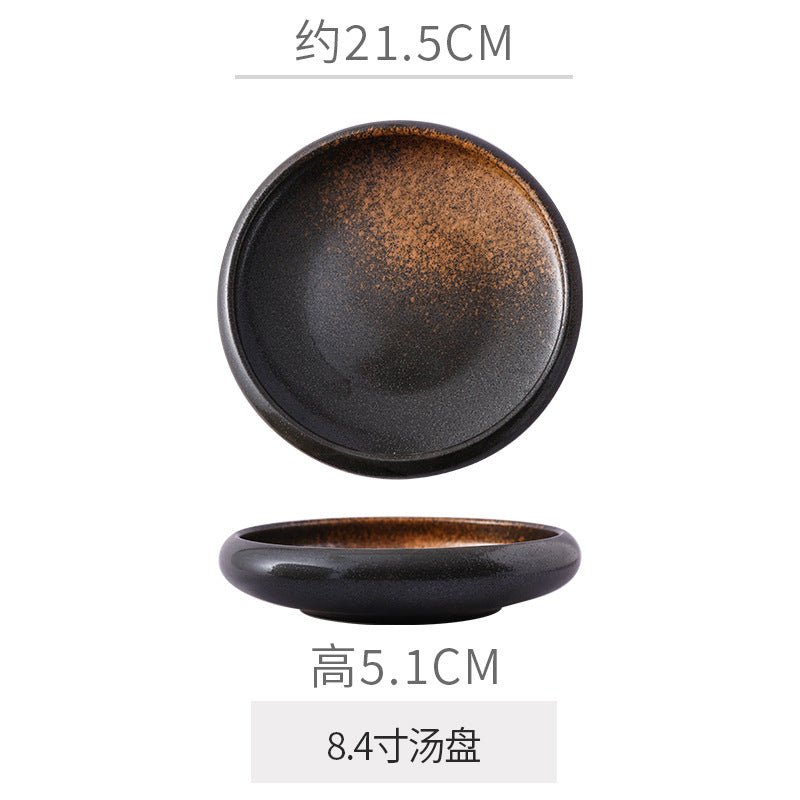 Retro Japanese Style Ceramic Bowl Creative Personality Household Rice Bowl Restaurant Special Snack Bowl Dessert Salad Bowl - FATAONRetro Japanese Style Ceramic Bowl Creative Personality Household Rice Bowl Restaurant Special Snack Bowl Dessert Salad BowlSolutions MaisonFATAON