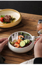 Retro Japanese Style Ceramic Bowl Creative Personality Household Rice Bowl Restaurant Special Snack Bowl Dessert Salad Bowl - FATAONRetro Japanese Style Ceramic Bowl Creative Personality Household Rice Bowl Restaurant Special Snack Bowl Dessert Salad BowlSolutions MaisonFATAON