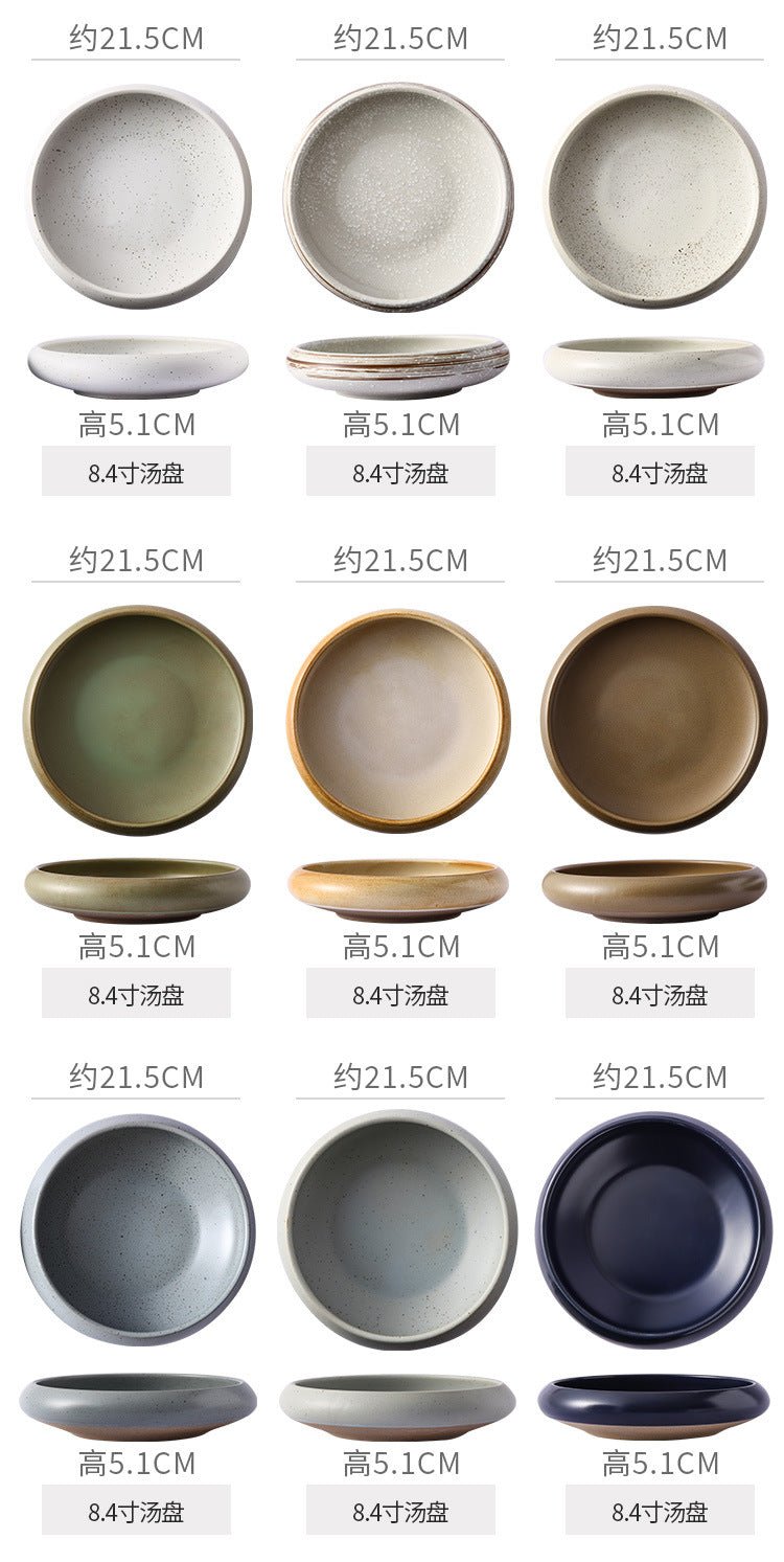 Retro Japanese Style Ceramic Bowl Creative Personality Household Rice Bowl Restaurant Special Snack Bowl Dessert Salad Bowl - FATAONRetro Japanese Style Ceramic Bowl Creative Personality Household Rice Bowl Restaurant Special Snack Bowl Dessert Salad BowlSolutions MaisonFATAON