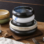 Retro Japanese Style Ceramic Bowl Creative Personality Household Rice Bowl Restaurant Special Snack Bowl Dessert Salad Bowl - FATAONRetro Japanese Style Ceramic Bowl Creative Personality Household Rice Bowl Restaurant Special Snack Bowl Dessert Salad BowlSolutions MaisonFATAON