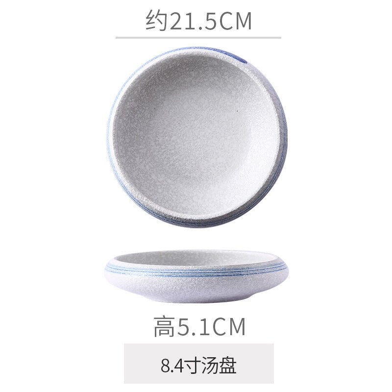 Retro Japanese Style Ceramic Bowl Creative Personality Household Rice Bowl Restaurant Special Snack Bowl Dessert Salad Bowl - FATAONRetro Japanese Style Ceramic Bowl Creative Personality Household Rice Bowl Restaurant Special Snack Bowl Dessert Salad BowlSolutions MaisonFATAON