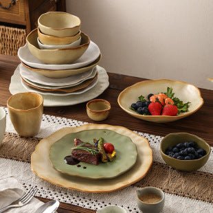 Retro Japanese Style Ceramic Bowl Creative Personality Household Rice Bowl Restaurant Special Snack Bowl Dessert Salad Bowl - FATAONRetro Japanese Style Ceramic Bowl Creative Personality Household Rice Bowl Restaurant Special Snack Bowl Dessert Salad BowlSolutions MaisonFATAON