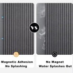 Rideau de bain magnétique pliable en lin, imperméable pour douche à marcher, tige réglable non incluse - FATAONRideau de bain magnétique pliable en lin, imperméable pour douche à marcher, tige réglable non incluseSolutions MaisonFATAON