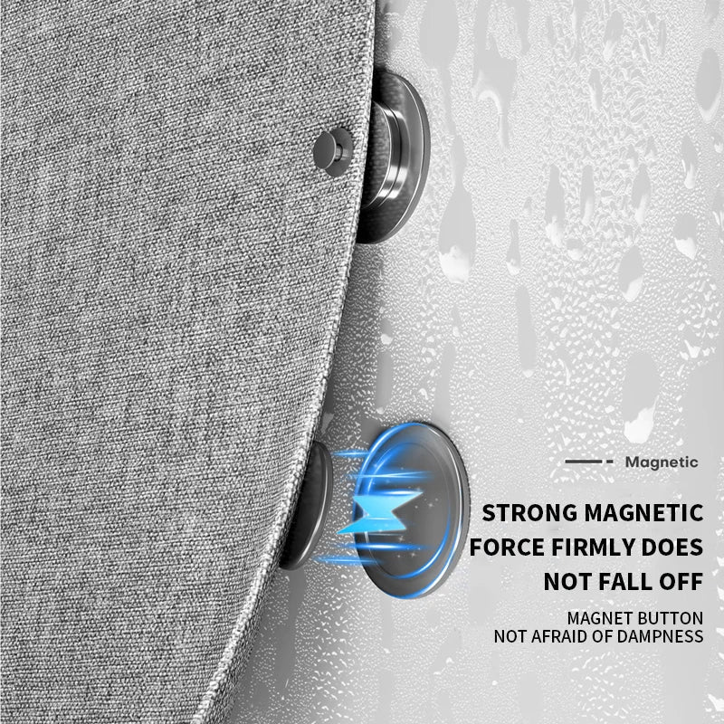 Rideau de douche magnétique Double face pliable à la mode, tissu épais, décoration de maison, rideau de séparation de douche pour décor de salle de bain - FATAONRideau de douche magnétique Double face pliable à la mode, tissu épais, décoration de maison, rideau de séparation de douche pour décor de salle de bainSolutions MaisonFATAON