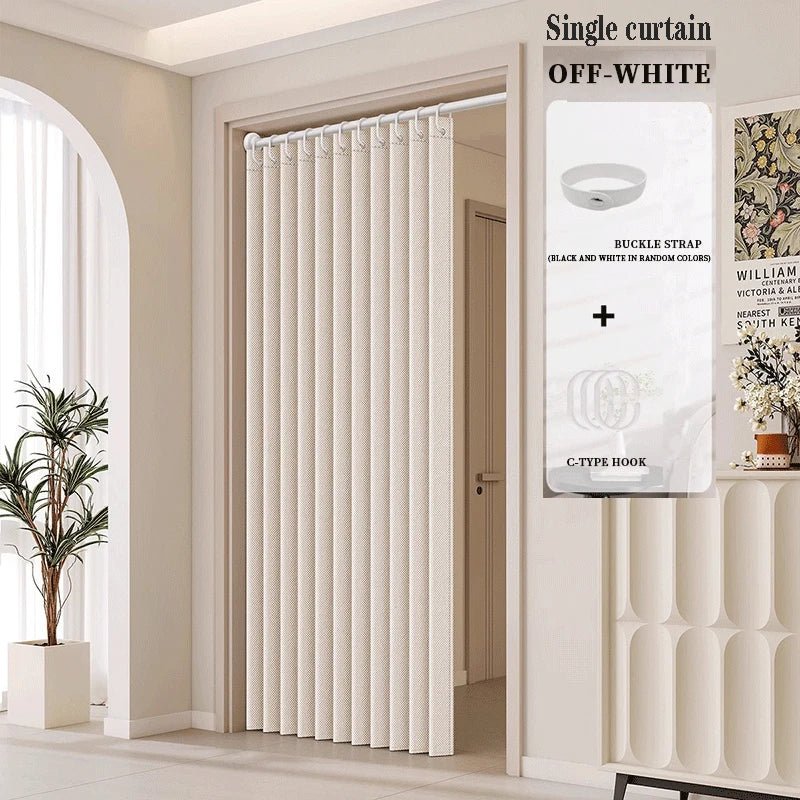 Rideau de porte pliant élégant et élégant, Design sans poinçonnage, décoration de maison, confidentialité, meilleure séparation de l'espace - FATAONRideau de porte pliant élégant et élégant, Design sans poinçonnage, décoration de maison, confidentialité, meilleure séparation de l'espaceSolutions MaisonFATAON