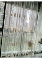 Rideau en Tulle brodé de pivoines de luxe américain, pour salon, broderie de fleurs européennes élégantes, Voile transparent pour chambre à coucher - FATAONRideau en Tulle brodé de pivoines de luxe américain, pour salon, broderie de fleurs européennes élégantes, Voile transparent pour chambre à coucherSolutions MaisonFATAON
