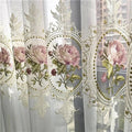 Rideau en Tulle brodé de pivoines de luxe américain, pour salon, broderie de fleurs européennes élégantes, Voile transparent pour chambre à coucher - FATAONRideau en Tulle brodé de pivoines de luxe américain, pour salon, broderie de fleurs européennes élégantes, Voile transparent pour chambre à coucherSolutions MaisonFATAON