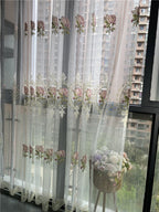 Rideau en Tulle brodé de pivoines de luxe américain, pour salon, broderie de fleurs européennes élégantes, Voile transparent pour chambre à coucher - FATAONRideau en Tulle brodé de pivoines de luxe américain, pour salon, broderie de fleurs européennes élégantes, Voile transparent pour chambre à coucherSolutions MaisonFATAON