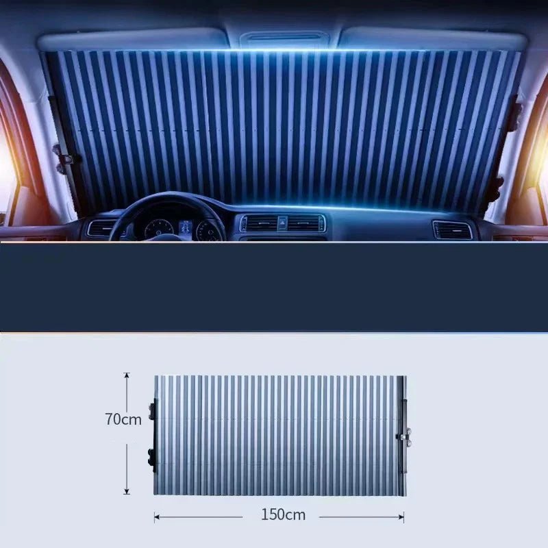 Rideaux de fenêtre avant de voiture, pare-brise à 6 ventouses, couverture de protection solaire pour voiture, blocage UV, accessoires de pare-soleil - FATAONRideaux de fenêtre avant de voiture, pare-brise à 6 ventouses, couverture de protection solaire pour voiture, blocage UV, accessoires de pare-soleilAccessoire AutoFATAON