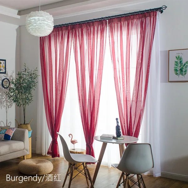 Rideaux de fenêtre en tulle rose Tyys Perconsidering, 1 côté, décoration romantique pour la maison, salon, seulement le criblage de fenêtre - FATAONRideaux de fenêtre en tulle rose Tyys Perconsidering, 1 côté, décoration romantique pour la maison, salon, seulement le criblage de fenêtreSolutions MaisonFATAON
