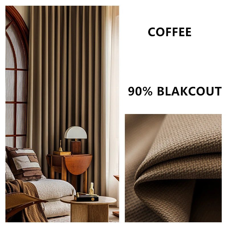 Rideaux de salon et de chambre à coucher sur mesure, épais, couleur unie, jacquard double face, occultants à 80%-90%, hauteur 310 cm - FATAONRideaux de salon et de chambre à coucher sur mesure, épais, couleur unie, jacquard double face, occultants à 80%-90%, hauteur 310 cmSolutions MaisonFATAON