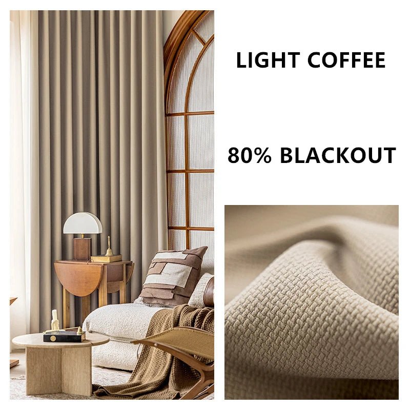 Rideaux de salon et de chambre à coucher sur mesure, épais, couleur unie, jacquard double face, occultants à 80%-90%, hauteur 310 cm - FATAONRideaux de salon et de chambre à coucher sur mesure, épais, couleur unie, jacquard double face, occultants à 80%-90%, hauteur 310 cmSolutions MaisonFATAON