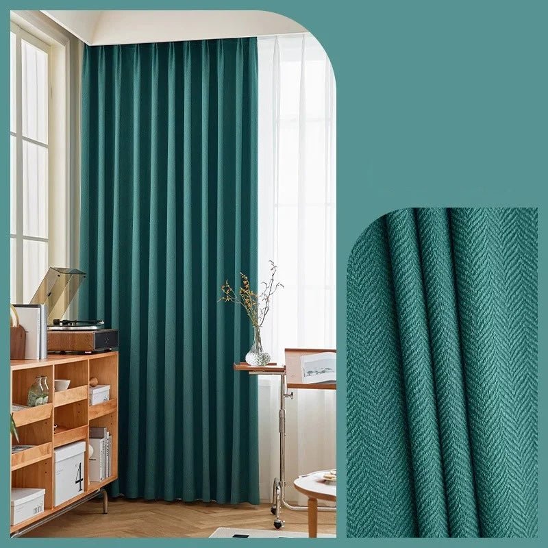 Rideaux en chenille beige épais à chevrons sur mesure pour salon, salle à manger, chambre à coucher – Décoration occultante de luxe et tendance - FATAONRideaux en chenille beige épais à chevrons sur mesure pour salon, salle à manger, chambre à coucher – Décoration occultante de luxe et tendanceSolutions MaisonFATAON