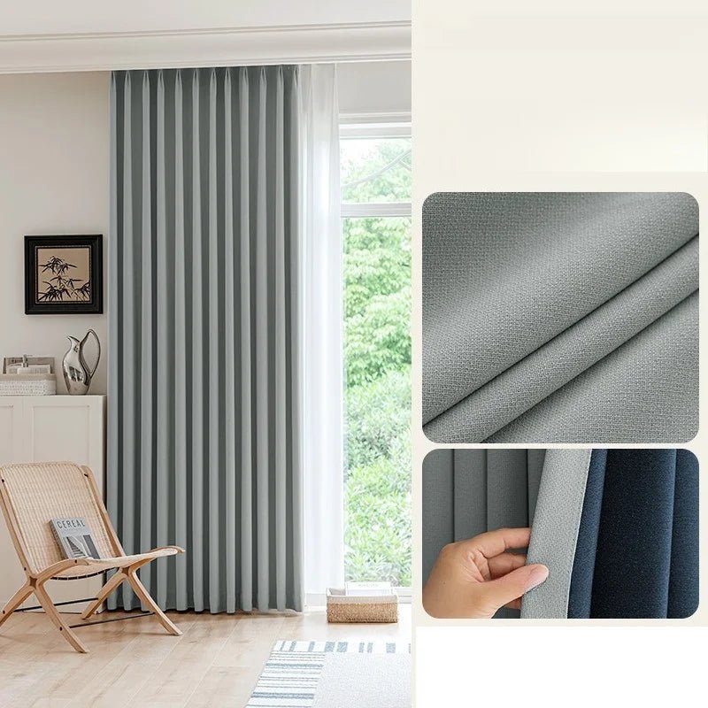 Rideaux occultants en coton et lin épais, pour chambre à coucher, salle à manger, luxe, moderne, personnalisé, isolation thermique, fenêtre, Tulle - FATAONRideaux occultants en coton et lin épais, pour chambre à coucher, salle à manger, luxe, moderne, personnalisé, isolation thermique, fenêtre, TulleSolutions MaisonFATAON