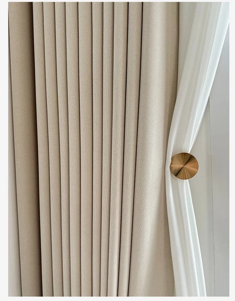 Rideaux occultants en coton et lin épais, pour chambre à coucher, salle à manger, luxe, moderne, personnalisé, isolation thermique, fenêtre, Tulle - FATAONRideaux occultants en coton et lin épais, pour chambre à coucher, salle à manger, luxe, moderne, personnalisé, isolation thermique, fenêtre, TulleSolutions MaisonFATAON