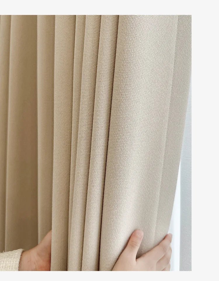 Rideaux occultants en coton et lin épais, pour chambre à coucher, salle à manger, luxe, moderne, personnalisé, isolation thermique, fenêtre, Tulle - FATAONRideaux occultants en coton et lin épais, pour chambre à coucher, salle à manger, luxe, moderne, personnalisé, isolation thermique, fenêtre, TulleSolutions MaisonFATAON