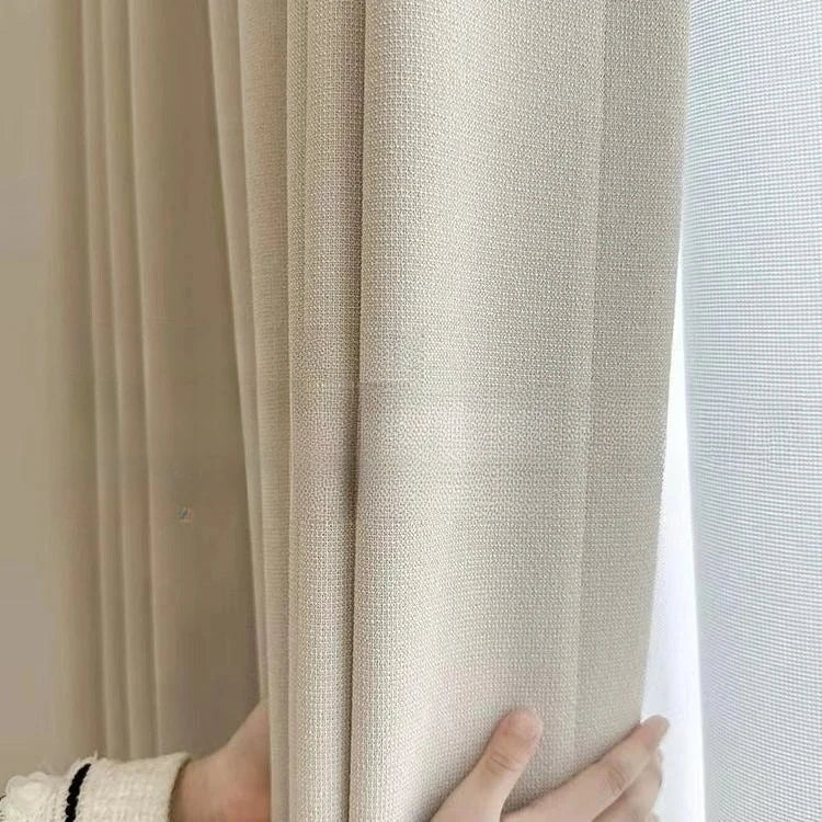 Rideaux occultants en coton et lin épais, pour chambre à coucher, salle à manger, luxe, moderne, personnalisé, isolation thermique, fenêtre, Tulle - FATAONRideaux occultants en coton et lin épais, pour chambre à coucher, salle à manger, luxe, moderne, personnalisé, isolation thermique, fenêtre, TulleSolutions MaisonFATAON