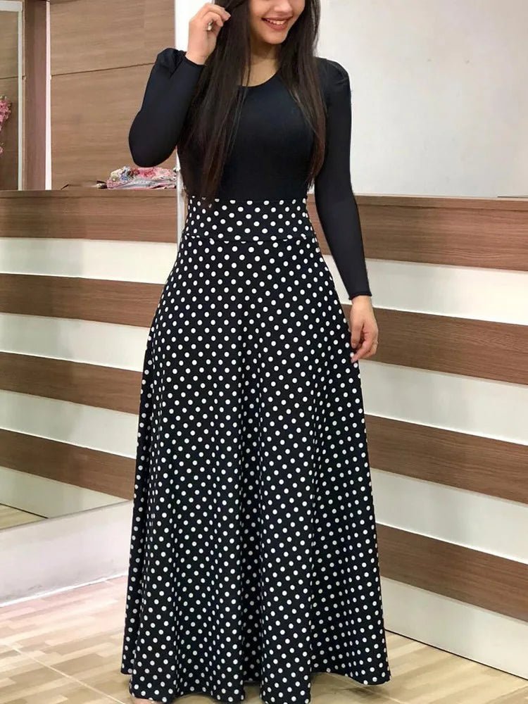 Robe à manches courtes pour femmes, style européen et américain, imprimé floral, couleur assortie, grande jupe trapèze, 2024 - FATAONRobe à manches courtes pour femmes, style européen et américain, imprimé floral, couleur assortie, grande jupe trapèze, 2024Mode FemmeFATAON
