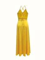 Robe Camisole Décontractée Sexy à Fente et Lacets au Dos 2026, Robe Élégante Sans Manches à Col en V et Taille Cintrée, Tenue de Soirée pour Femme - FATAONRobe Camisole Décontractée Sexy à Fente et Lacets au Dos 2026, Robe Élégante Sans Manches à Col en V et Taille Cintrée, Tenue de Soirée pour FemmeMode FemmeFATAON