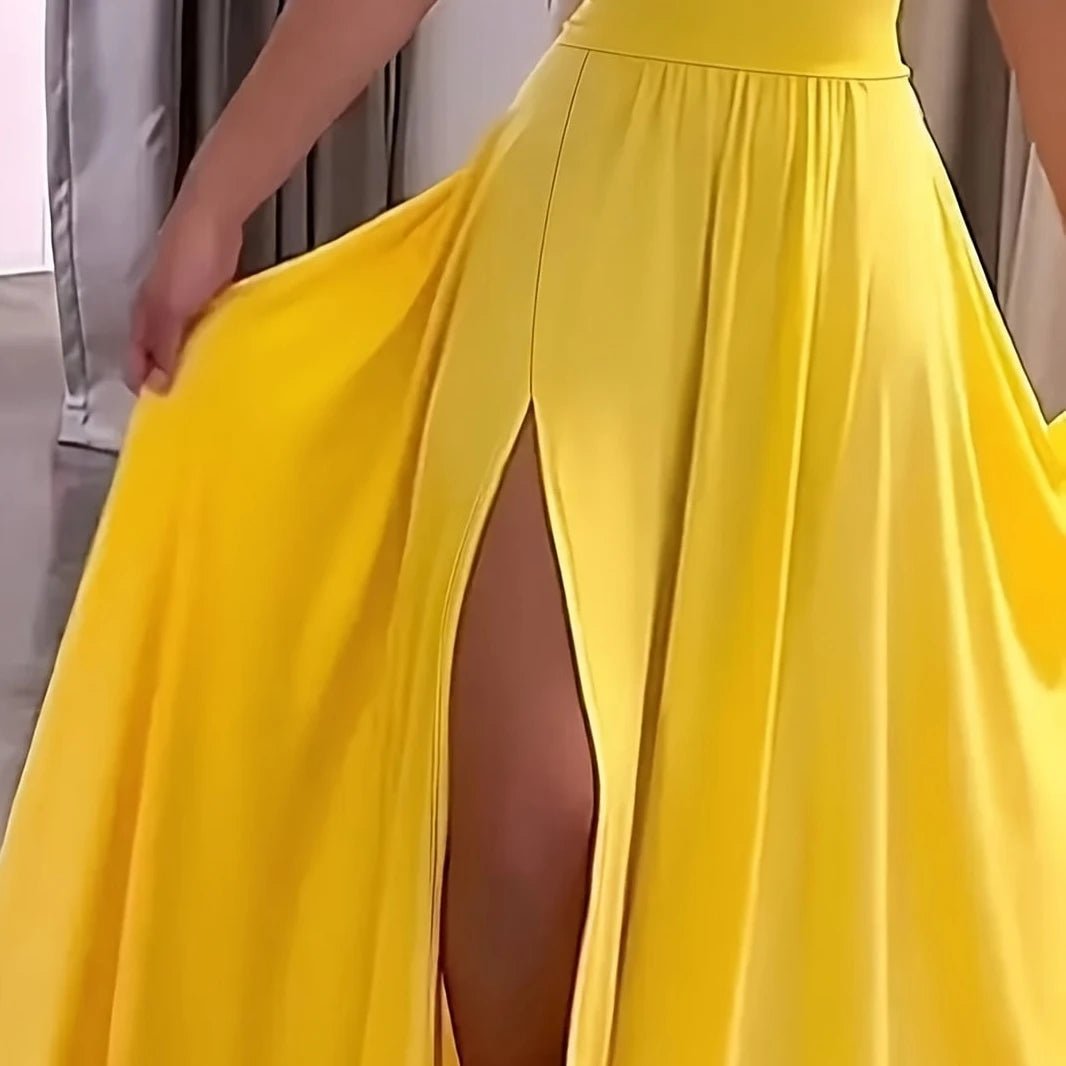Robe Camisole Décontractée Sexy à Fente et Lacets au Dos 2026, Robe Élégante Sans Manches à Col en V et Taille Cintrée, Tenue de Soirée pour Femme - FATAONRobe Camisole Décontractée Sexy à Fente et Lacets au Dos 2026, Robe Élégante Sans Manches à Col en V et Taille Cintrée, Tenue de Soirée pour FemmeMode FemmeFATAON