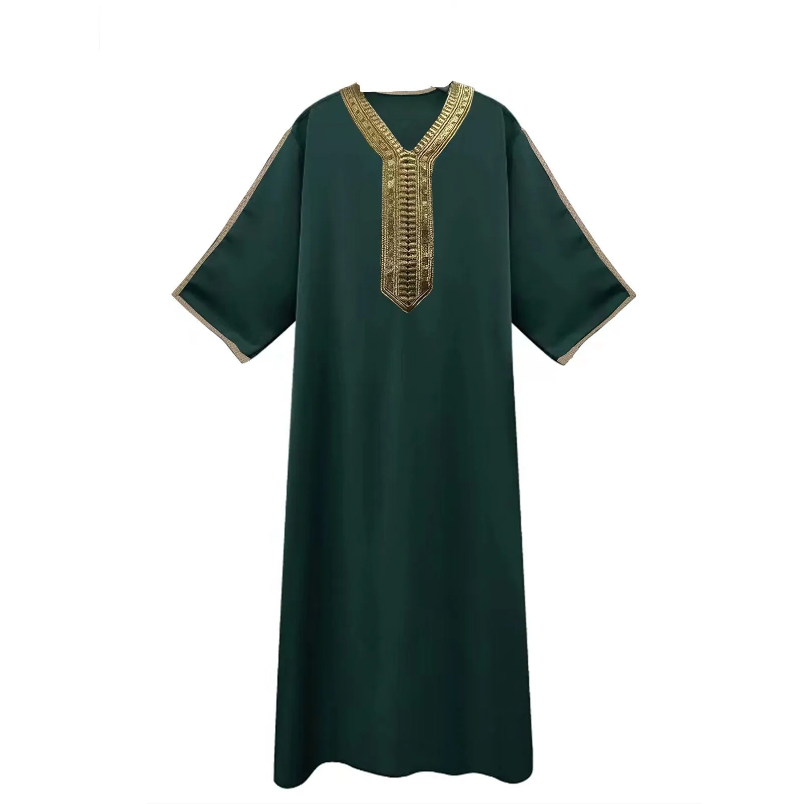 Robe musulmane pour hommes, Robe centrale arabe, manches longues, chemise longue brodée, prière, vêtements amples simples - FATAONRobe musulmane pour hommes, Robe centrale arabe, manches longues, chemise longue brodée, prière, vêtements amples simplesMode HommeFATAON