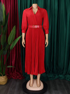 Robe plissée blanche mi-longue pour femmes, robes sexy, col rond, gaine mince, taille haute, hanches rondes, élégante, travail, éducatif - FATAONRobe plissée blanche mi-longue pour femmes, robes sexy, col rond, gaine mince, taille haute, hanches rondes, élégante, travail, éducatifMode FemmeFATAON