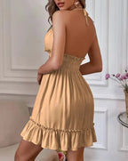 Robe sexy à col en V profond pour femmes, haut précieux, vêtements pour femmes, dos ouvert, déformable parallèle, robe populaire transfrontalière européenne et américaine - FATAONRobe sexy à col en V profond pour femmes, haut précieux, vêtements pour femmes, dos ouvert, déformable parallèle, robe populaire transfrontalière européenne et américaineMode FemmeFATAON