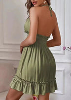 Robe sexy à col en V profond pour femmes, haut précieux, vêtements pour femmes, dos ouvert, déformable parallèle, robe populaire transfrontalière européenne et américaine - FATAONRobe sexy à col en V profond pour femmes, haut précieux, vêtements pour femmes, dos ouvert, déformable parallèle, robe populaire transfrontalière européenne et américaineMode FemmeFATAON
