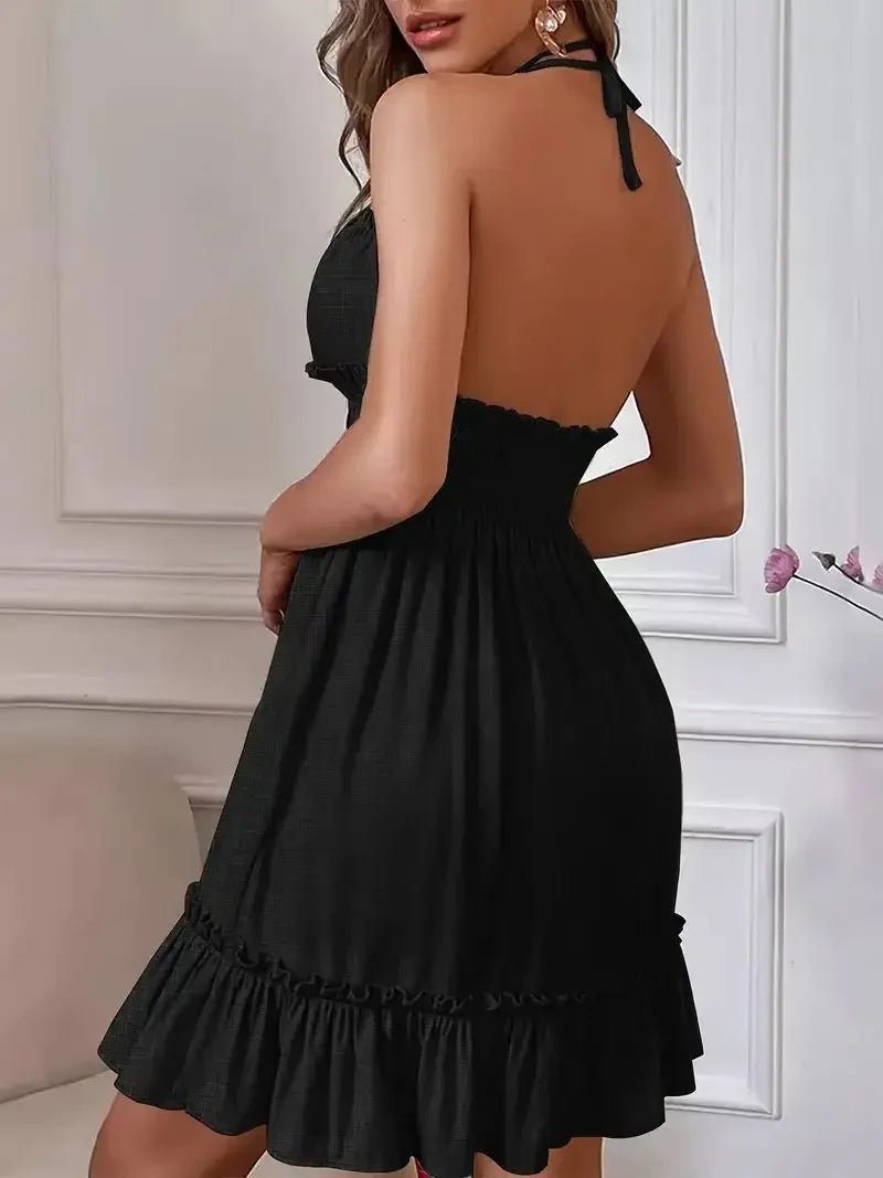 Robe sexy à col en V profond pour femmes, haut précieux, vêtements pour femmes, dos ouvert, déformable parallèle, robe populaire transfrontalière européenne et américaine - FATAONRobe sexy à col en V profond pour femmes, haut précieux, vêtements pour femmes, dos ouvert, déformable parallèle, robe populaire transfrontalière européenne et américaineMode FemmeFATAON