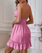 Robe sexy à col en V profond pour femmes, haut précieux, vêtements pour femmes, dos ouvert, déformable parallèle, robe populaire transfrontalière européenne et américaine - FATAONRobe sexy à col en V profond pour femmes, haut précieux, vêtements pour femmes, dos ouvert, déformable parallèle, robe populaire transfrontalière européenne et américaineMode FemmeFATAON