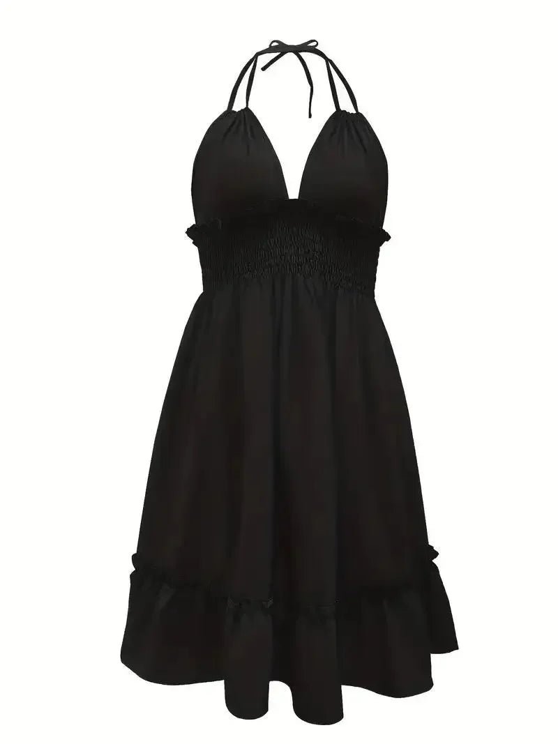 Robe sexy à col en V profond pour femmes, haut précieux, vêtements pour femmes, dos ouvert, déformable parallèle, robe populaire transfrontalière européenne et américaine - FATAONRobe sexy à col en V profond pour femmes, haut précieux, vêtements pour femmes, dos ouvert, déformable parallèle, robe populaire transfrontalière européenne et américaineMode FemmeFATAON