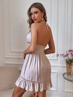 Robe sexy à col en V profond pour femmes, haut précieux, vêtements pour femmes, dos ouvert, déformable parallèle, robe populaire transfrontalière européenne et américaine - FATAONRobe sexy à col en V profond pour femmes, haut précieux, vêtements pour femmes, dos ouvert, déformable parallèle, robe populaire transfrontalière européenne et américaineMode FemmeFATAON