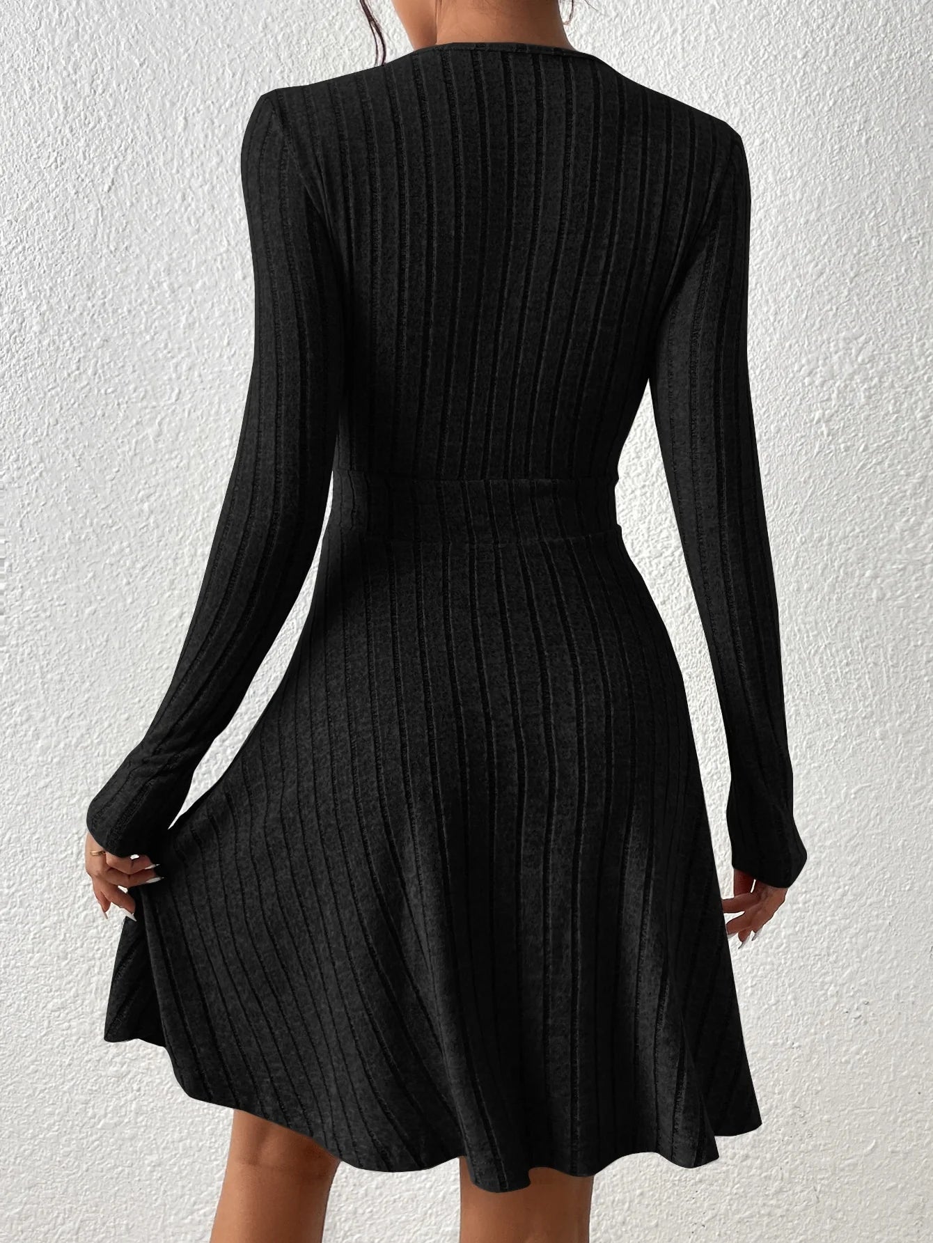 Robe tricotée mi-longue pour femmes, Slim, Sexy, moulante, col en v, manches longues, couleur unie, décontractée, pull, nouvelle collection automne/hiver 2026 - FATAONRobe tricotée mi-longue pour femmes, Slim, Sexy, moulante, col en v, manches longues, couleur unie, décontractée, pull, nouvelle collection automne/hiver 2026Mode FemmeFATAON