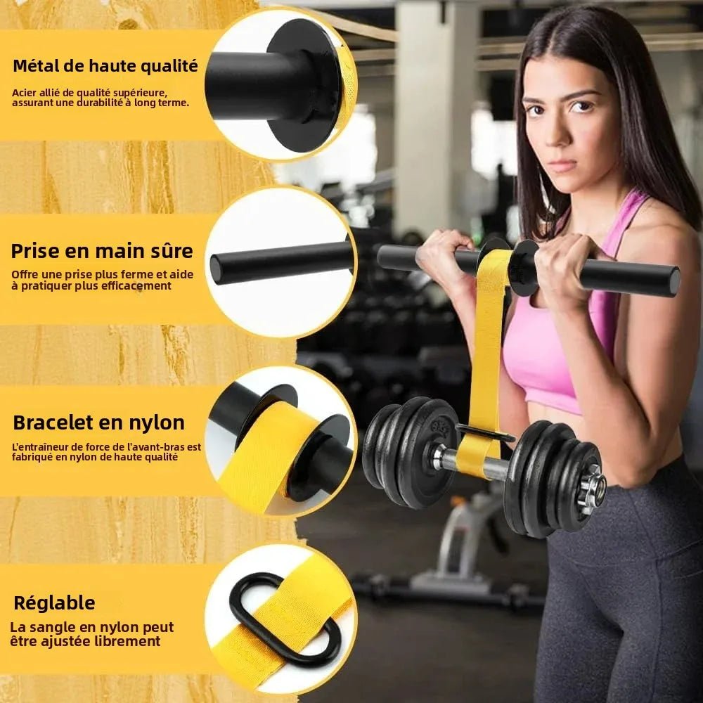 Rouleau Poignet Réglable — Force Avant-Bras, Poignée Antidérapante & Home Gym - FATAONRouleau Poignet Réglable — Force Avant-Bras, Poignée Antidérapante & Home GymMatériel sportifFATAON