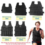 Running Weighted Vest 3/15/35kg 1-20/1-50KG Adjustable Workout Weight Vest Exercise Vest for Workout Strength Training Running - FATAONRunning Weighted Vest 3/15/35kg 1-20/1-50KG Adjustable Workout Weight Vest Exercise Vest for Workout Strength Training RunningFATAON