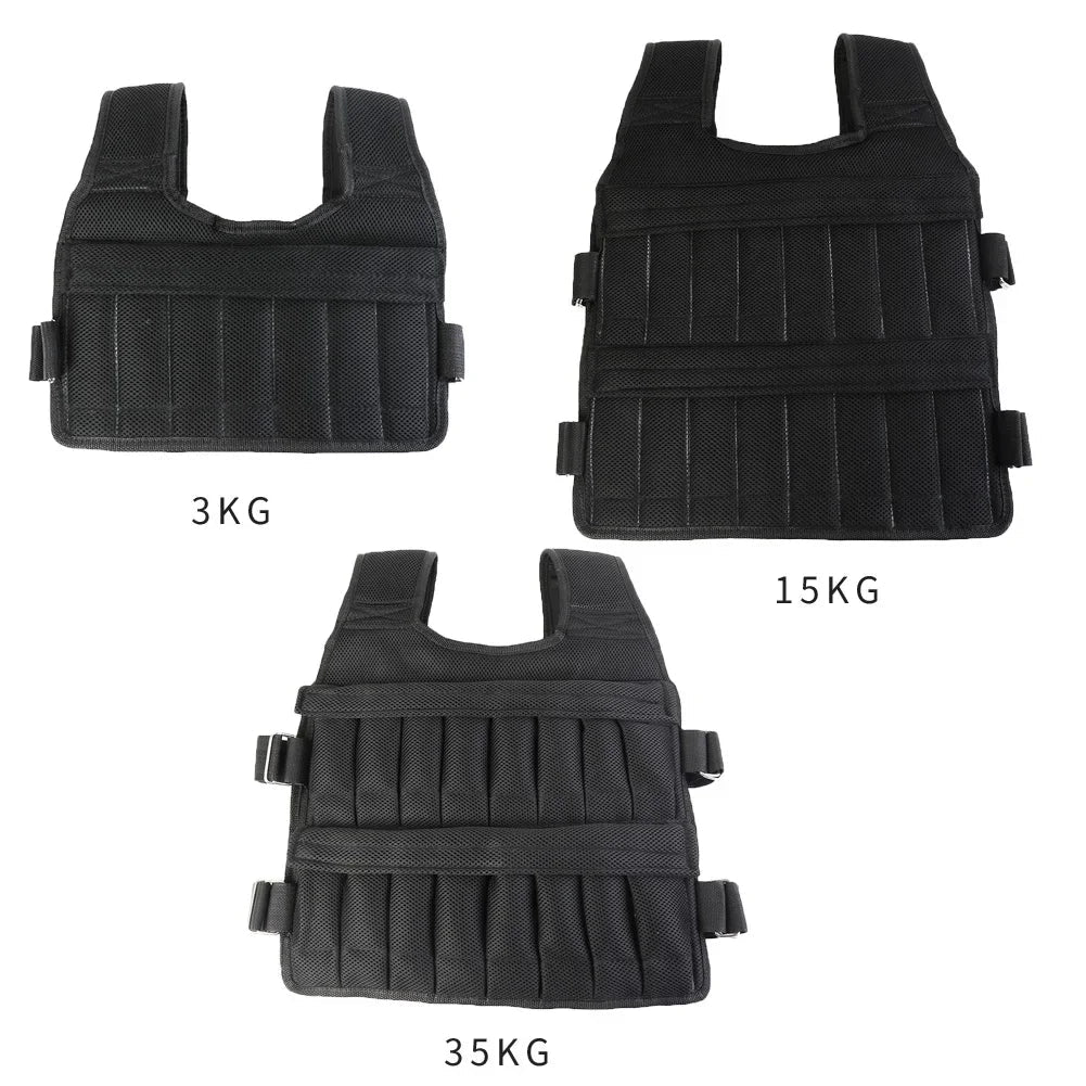 Running Weighted Vest 3/15/35kg 1-20/1-50KG Adjustable Workout Weight Vest Exercise Vest for Workout Strength Training Running - FATAONRunning Weighted Vest 3/15/35kg 1-20/1-50KG Adjustable Workout Weight Vest Exercise Vest for Workout Strength Training RunningFATAON