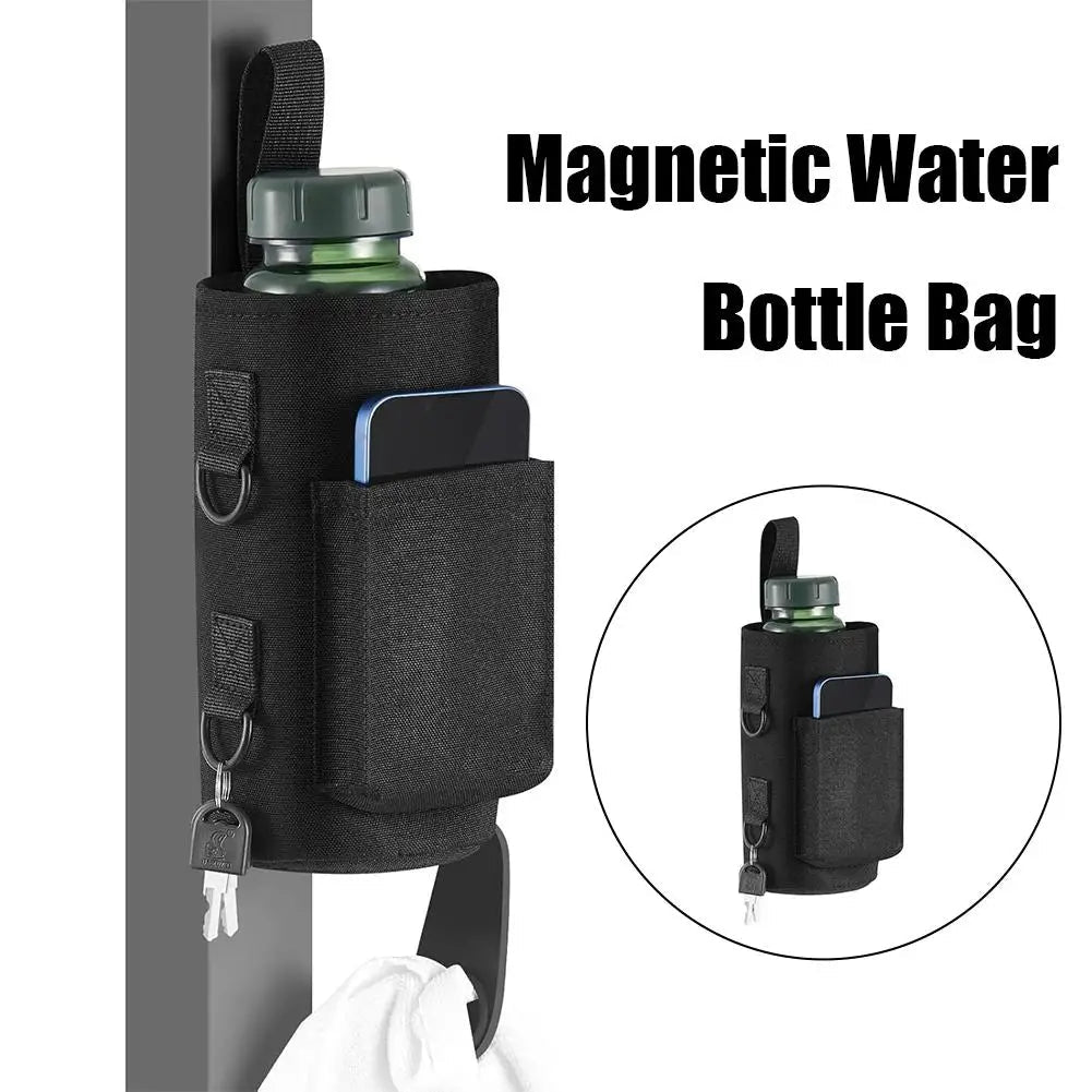Sac de bouteille à bandoulière magnétique avec bandoulière, porte-bouteille d'eau, support de téléphone pour hommes et femmes, entraînement, Fitness, voyage en plein air - FATAONSac de bouteille à bandoulière magnétique avec bandoulière, porte-bouteille d'eau, support de téléphone pour hommes et femmes, entraînement, Fitness, voyage en plein airFitness & SportFATAON