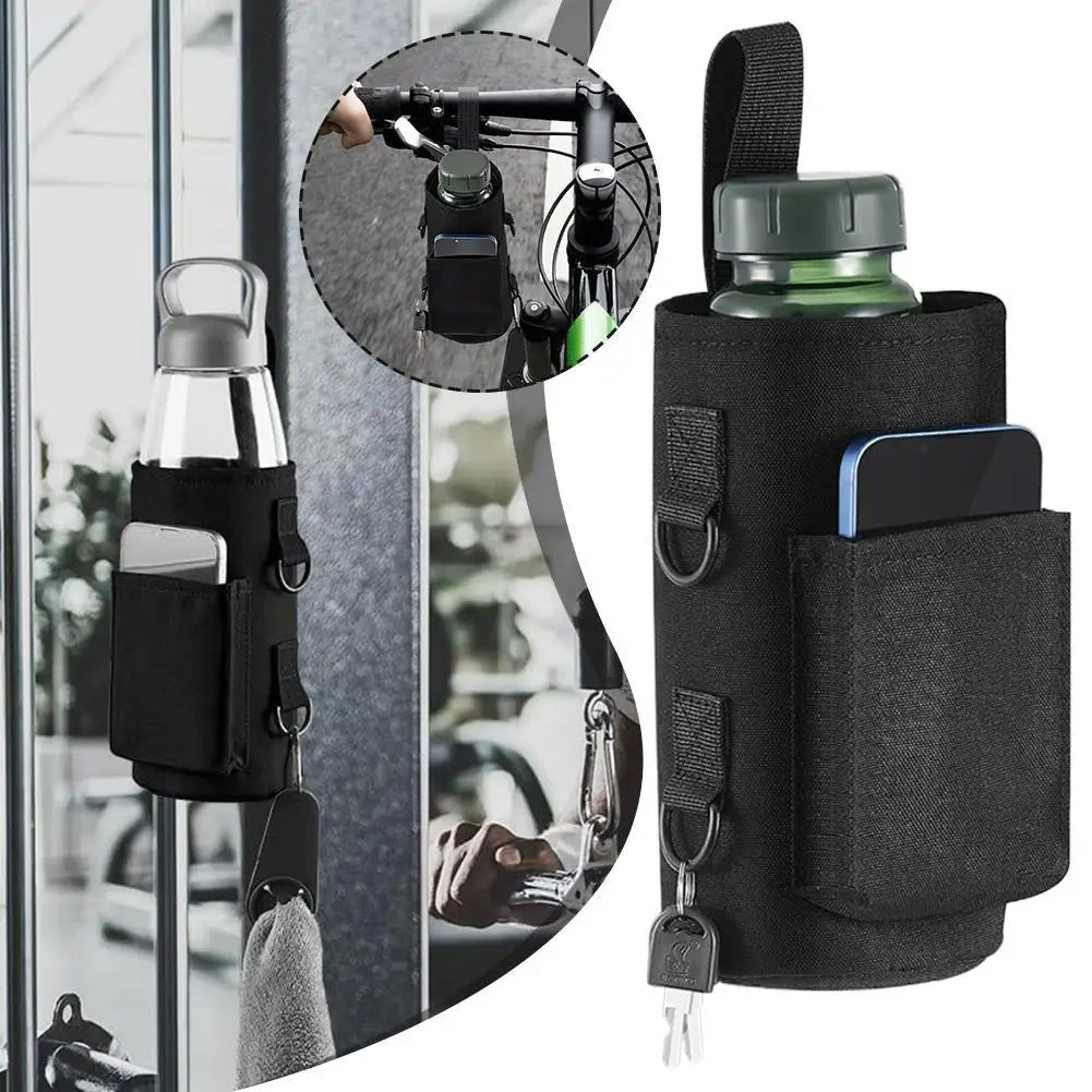 Sac de bouteille à bandoulière magnétique avec bandoulière, porte-bouteille d'eau, support de téléphone pour hommes et femmes, entraînement, Fitness, voyage en plein air - FATAONSac de bouteille à bandoulière magnétique avec bandoulière, porte-bouteille d'eau, support de téléphone pour hommes et femmes, entraînement, Fitness, voyage en plein airFitness & SportFATAON
