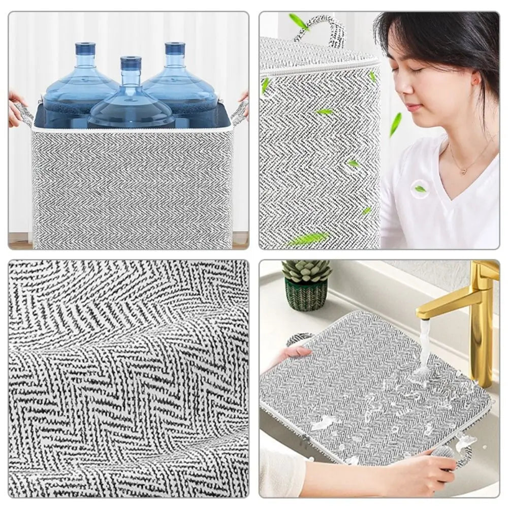 Sac de rangement de couette non tissé avec fermeture éclair veds, vêtements pliables, bacs de couette, conteneur, grande capacité, sac anti-poussière, organiser - FATAONSac de rangement de couette non tissé avec fermeture éclair veds, vêtements pliables, bacs de couette, conteneur, grande capacité, sac anti-poussière, organiserSolutions MaisonFATAON