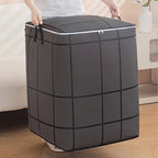 Sac de rangement en tissu de grande capacité avec fermeture éclair et poignées, pour couvertures, drap, vêtements et sous-vêtements, idéal pour la maison, panier à linge - FATAONSac de rangement en tissu de grande capacité avec fermeture éclair et poignées, pour couvertures, drap, vêtements et sous-vêtements, idéal pour la maison, panier à lingeSolutions MaisonFATAON