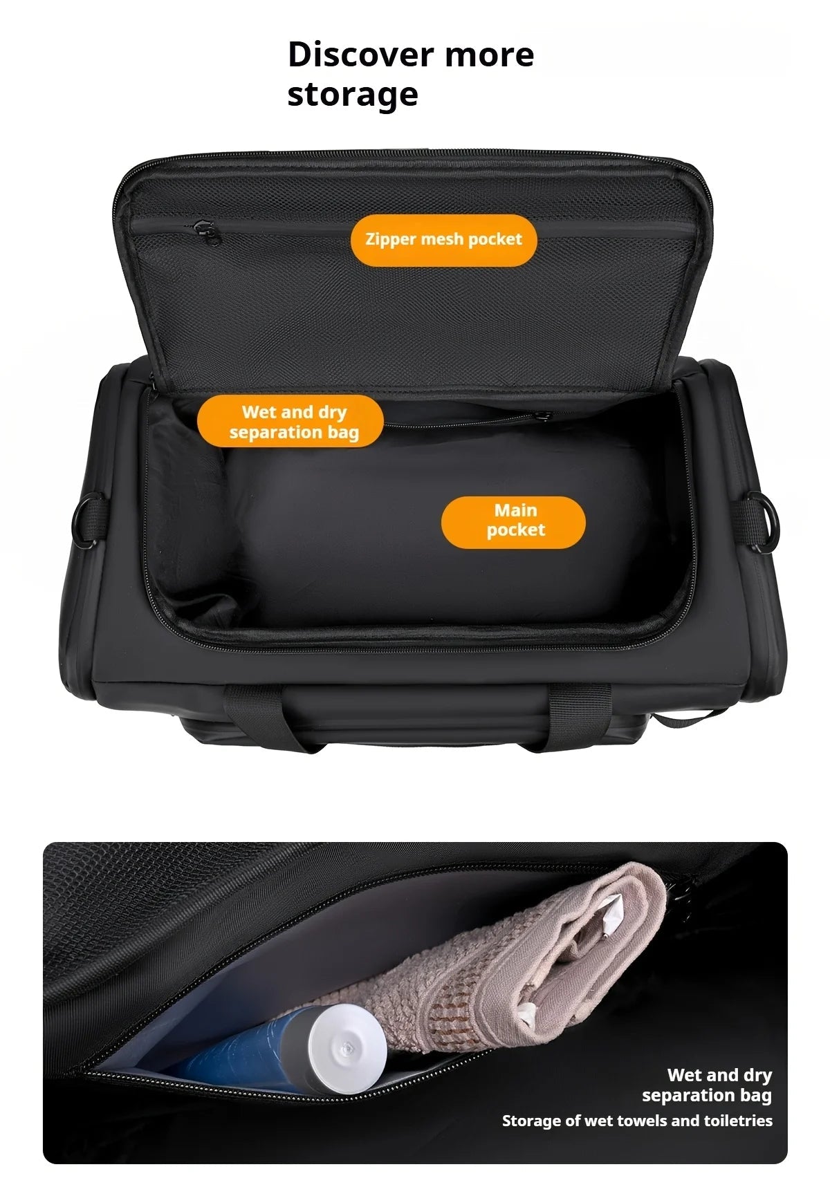 Sac de Voyage Fitness Grande Capacité — Multi-Compartiments, Week-End & Séjour - FATAONSac de Voyage Fitness Grande Capacité — Multi-Compartiments, Week-End & SéjourMode HommeFATAON