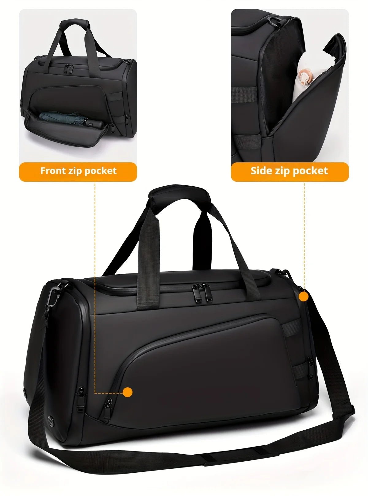 Sac de Voyage Fitness Grande Capacité — Multi-Compartiments, Week-End & Séjour - FATAONSac de Voyage Fitness Grande Capacité — Multi-Compartiments, Week-End & SéjourMode HommeFATAON