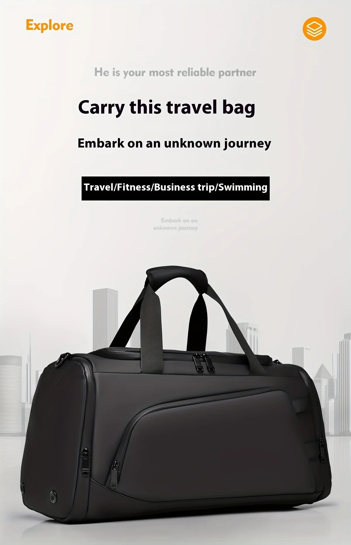 Sac de Voyage Fitness Grande Capacité — Multi-Compartiments, Week-End & Séjour - FATAONSac de Voyage Fitness Grande Capacité — Multi-Compartiments, Week-End & SéjourMode HommeFATAON