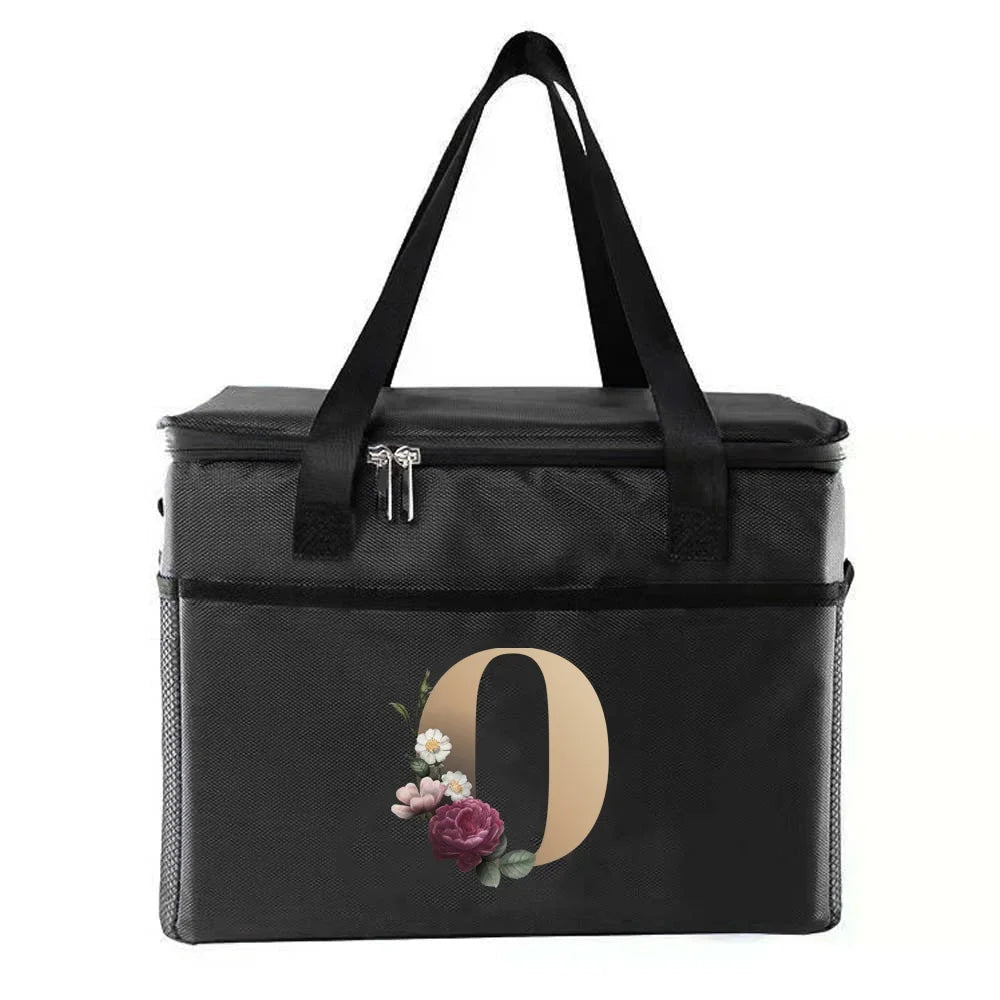 Sac thermique sacs à déjeuner portables sac isotherme alimentaire sacs à Bento impression or lettre série voyage pique-nique stockage sacs de glace - FATAONSac thermique sacs à déjeuner portables sac isotherme alimentaire sacs à Bento impression or lettre série voyage pique-nique stockage sacs de glaceMode FemmeFATAON